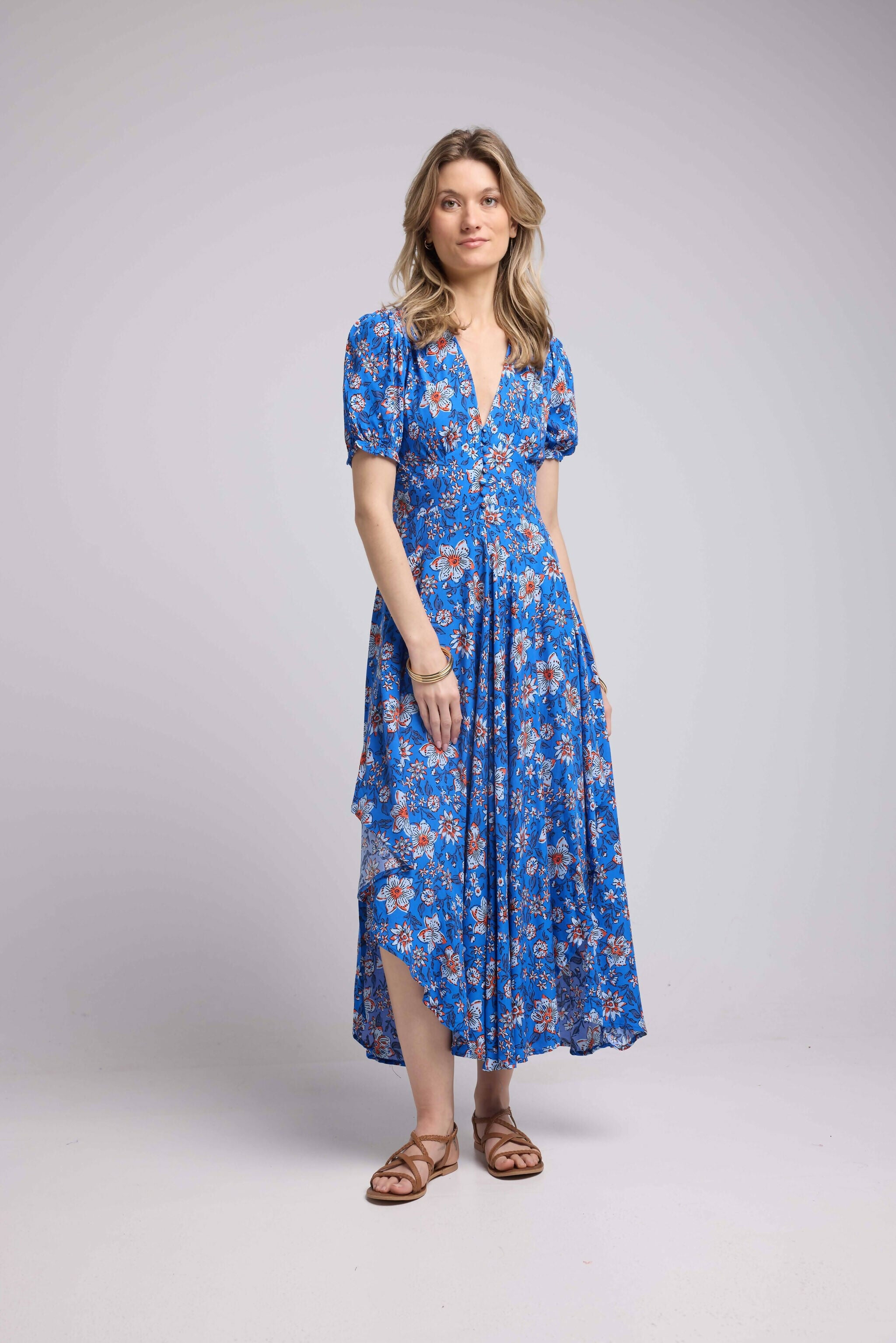 62279 V BLEUR FLEURS ROUGE 1107V